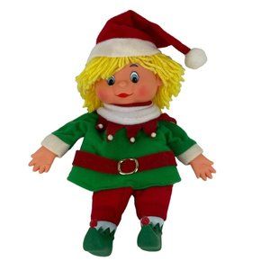 House of Lloyd Santa's Elf Hand Puppet Christmas Toy Vintage 1987